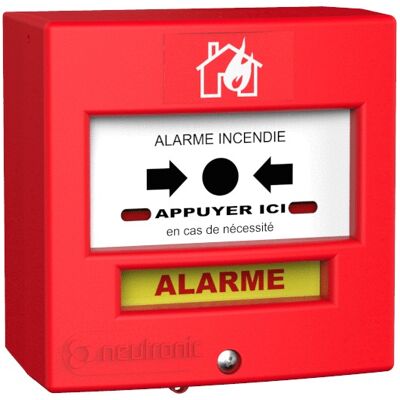 Déclencheur manuel Rouge 1 contact avec capot NEUTRONIC 4710R1C Rouge - Publicité Déclencheur manuel Rouge 1 contact avec capot NEUTRONIC 4710R1C Rouge - Publicité