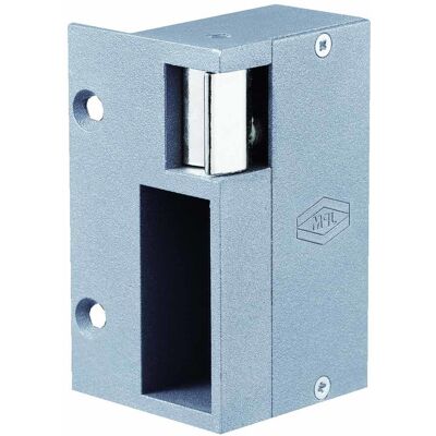 Gâche électrique en applique pour serrures verticales hauteur 140 mm émission 12 V aluminium JPM 1011A0-07-1A - Publicité Gâche électrique en applique pour serrures verticales hauteur 140 mm émission 12 V aluminium JPM 1011A0-07-1A - Publicité