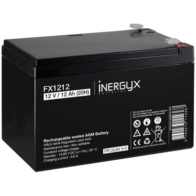 IZYX - FX1212 - 12V 12Ah - Flamme retardante - Battery - Publicité IZYX - FX1212 - 12V 12Ah - Flamme retardante - Battery - Publicité