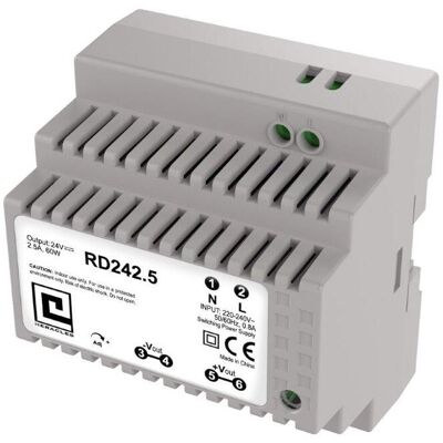 Alimentation à découpage rail DIN 5MOD 2,5 A 60 W HERACLES PCA-ALIMRD242.5 - Publicité Alimentation à découpage rail DIN 5MOD 2,5 A 60 W HERACLES PCA-ALIMRD242.5 - Publicité