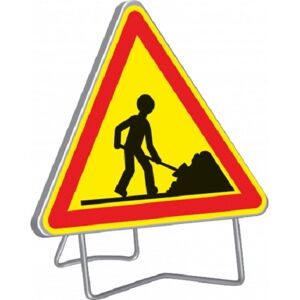 TALIAPLAST Panneau de signalisation triangulaire 1000mm 'Chantier' - TALIAPLAST - 522004