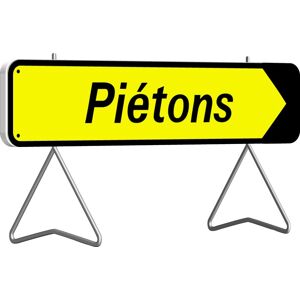 TALIAPLAST Panneau de signalisation de direction rectangulaire 1000x300mm 'Piétons' - TALIAPLAST - 526013