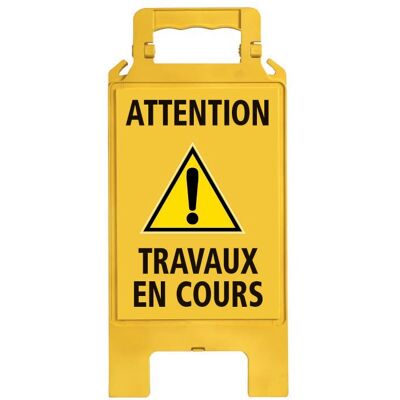 Chevalet de signalisation ''Travaux en cours'' 600 x 275 mm NOVAP 4291017 - Publicité Chevalet de signalisation ''Travaux en cours'' 600 x 275 mm NOVAP 4291017 - Publicité