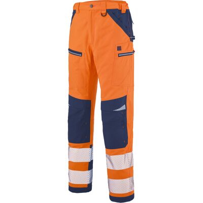 Pantalon homme SPANNER HV orange/bleu marine T0/XS LAFONT 1ATHHV-6-404-0/XS Orange fluo - Publicité Pantalon homme SPANNER HV orange/bleu marine T0/XS LAFONT 1ATHHV-6-404-0/XS Orange fluo - Publicité