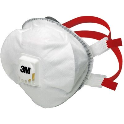 Boîte de 5 masques respiratoires coques jetables série 8835+ FFP3 RD avec soupape 3M 7100081542 Blanc - Publicité Boîte de 5 masques respiratoires coques jetables série 8835+ FFP3 RD avec soupape 3M 7100081542 Blanc - Publicité