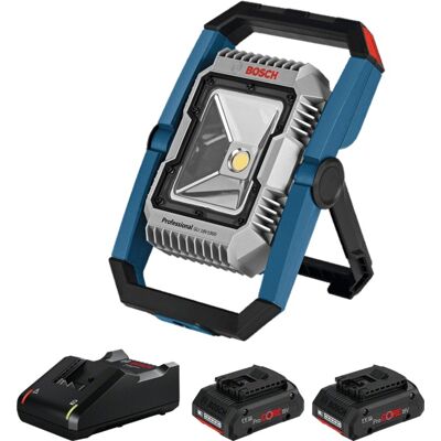 Projecteur LED 18 V GLI 18V-1900 + 2 batteries 4 Ah ProCore + chargeur BOSCH 060144640Q - Publicité Projecteur LED 18 V GLI 18V-1900 + 2 batteries 4 Ah ProCore + chargeur BOSCH 060144640Q - Publicité