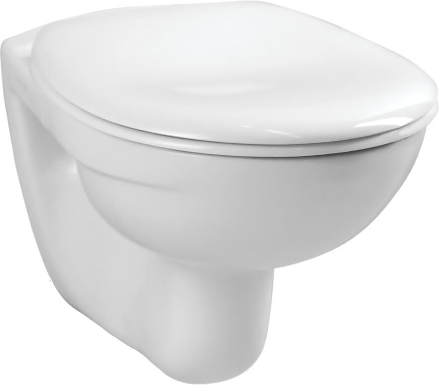 Pack WC NORMUS Vitra cuvette suspendue standard 54x36cm avec abattant - VITRA - 6855N003-6064