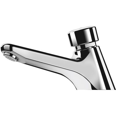 Robinet de lavabo TEMPOSTOP avec système antiblocage 1/2'' DELABIE 745101 - Publicité Robinet de lavabo TEMPOSTOP avec système antiblocage 1/2'' DELABIE 745101 - Publicité