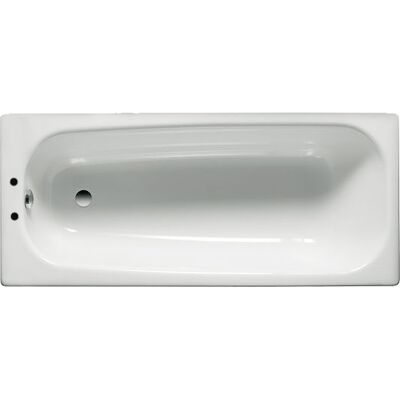 Baignoire avec pieds CONTESA 140 x 70 cm percée 2 trous en acier blanc ROCA A236197000 Blanc - Publicité Baignoire avec pieds CONTESA 140 x 70 cm percée 2 trous en acier blanc ROCA A236197000 Blanc - Publicité
