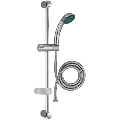 Ensemble de douche monojet ECO avec barre 60 cm et flexible 175 cm JACOB DELAFON E14320-CP - Publicité Ensemble de douche monojet ECO avec barre 60 cm et flexible 175 cm JACOB DELAFON E14320-CP - Publicité