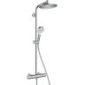 Colonne de douche 1 jet CROMETTA S 240 2 sorties - HANSGROHE - 27267000