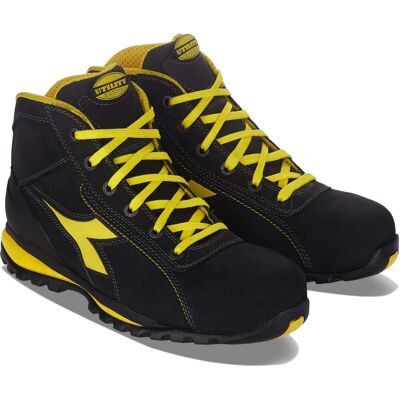 DIADORA S.P.A Chaussures de sécurité hautes GLOVE II HIGH S3 SRA HRO noir/jaune P37 DIADORA SPA 701.170234 Noir - Publicité DIADORA S.P.A Chaussures de sécurité hautes GLOVE II HIGH S3 SRA HRO noir/jaune P37 DIADORA SPA 701.170234 Noir - Publicité