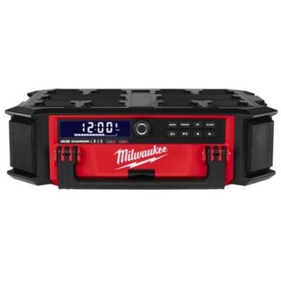 Radio Milwaukee M18PRCDAB+ Bluetooth pour chantier - Système de haut-parleurs portable robuste - Publicité Radio Milwaukee M18PRCDAB+ Bluetooth pour chantier - Système de haut-parleurs portable robuste - Publicité