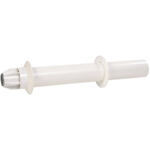 UBBINK - Terminateur horizontal aluminium/PVC - 80/125 mm - 800 mm - Blanc - Terminal d'extraction - Publicité UBBINK - Terminateur horizontal aluminium/PVC - 80/125 mm - 800 mm - Blanc - Terminal d'extraction - Publicité