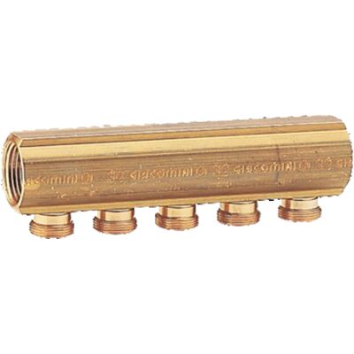 Collecteur R580 Giacomini - Laiton - 1" x 16/4 - Publicité Collecteur R580 Giacomini - Laiton - 1" x 16/4 - Publicité