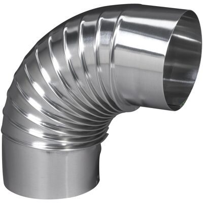 Coude EQ90° plissé aluminium 125 mm TEN 392125 - Publicité Coude EQ90° plissé aluminium 125 mm TEN 392125 - Publicité