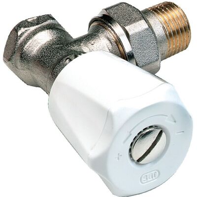 Robinet de radiateur EUROSAR équerre nickelé 3/8'' COMAP 418203 - Publicité Robinet de radiateur EUROSAR équerre nickelé 3/8'' COMAP 418203 - Publicité