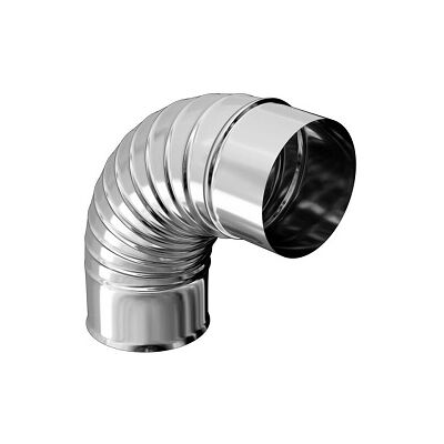 Coude 90° plissé inox 304 125 mm TEN - 362125 - Publicité Coude 90° plissé inox 304 125 mm TEN - 362125 - Publicité