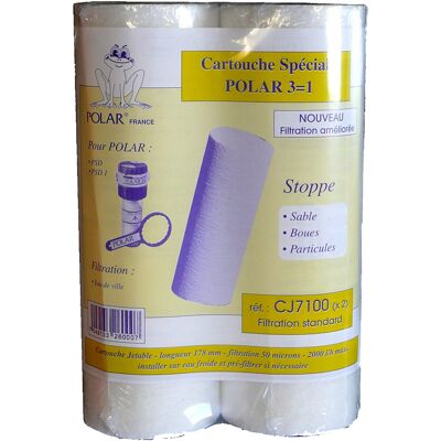 Cartouche filtrante POLAR CJ7100X2 - boue, 50μm, 3 en 1 - Publicité Cartouche filtrante POLAR CJ7100X2 - boue, 50μm, 3 en 1 - Publicité