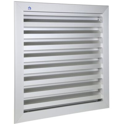 Grille de ventilation 400 x 300 mm aluminium gris RENSON 41143 - Publicité Grille de ventilation 400 x 300 mm aluminium gris RENSON 41143 - Publicité