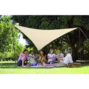 JARDILINE Pack voile d'ombrage triangulaire Camping Serenity 3,6m sable - JARDILINE - VK360 SABLE