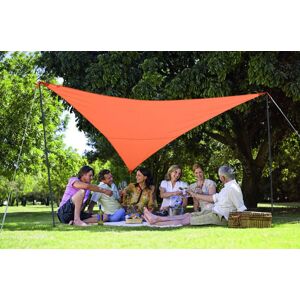 JARDILINE Pack voile d'ombrage triangulaire Camping Serenity 3,6m terracota - JARDILINE - VK360 TERRACOTTA