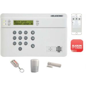 Kit alarme sans fil complet ELKRON KCR200GSM