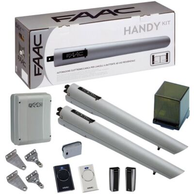 Kit HANDY intégral pour portail battant 24 V FAAC 105998144 - Publicité Kit HANDY intégral pour portail battant 24 V FAAC 105998144 - Publicité
