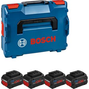 Bosch Pack de 4 batteries 18V Procore 5,5Ah en coffret L-BOXX - BOSCH - 1600A02A2U