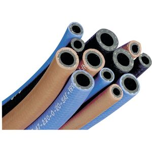 WELDLINE Tuyau de gaz en caoutchouc simple diamètre 10x16mm pour oxygène, longueur 10 m, 20 bars - WELDLINE - W000010065