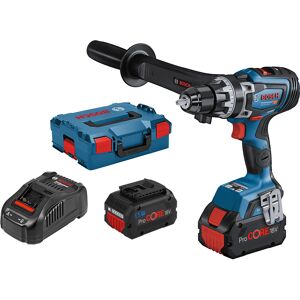 Bosch Perceuse-visseuse 18V Biturbo GSR 18V-150 C + 2 batteries 5.5Ah + chargeur + L-BOXX - BOSCH - 06019J500C