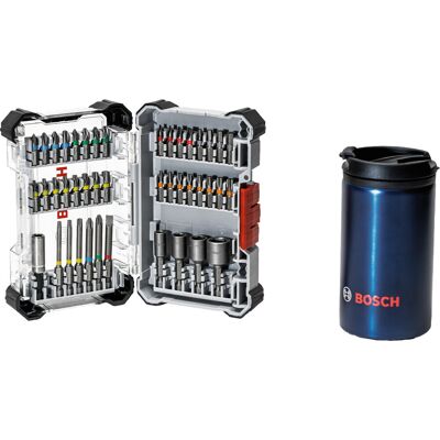 Kit coffret vissage 43 pièces + Mug isotherme BOSCH 061599767L - Publicité Kit coffret vissage 43 pièces + Mug isotherme BOSCH 061599767L - Publicité