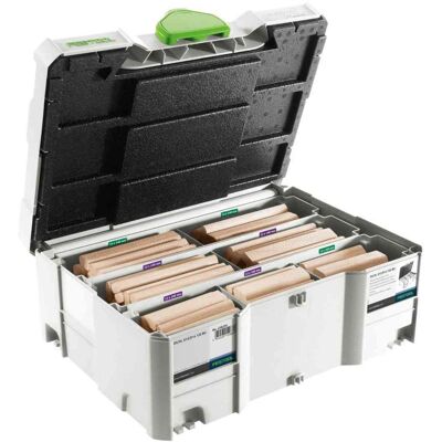 Assortiment Domino en hêtre DS/XL D12/D14 128x BU FESTOOL 498205 - Publicité Assortiment Domino en hêtre DS/XL D12/D14 128x BU FESTOOL 498205 - Publicité