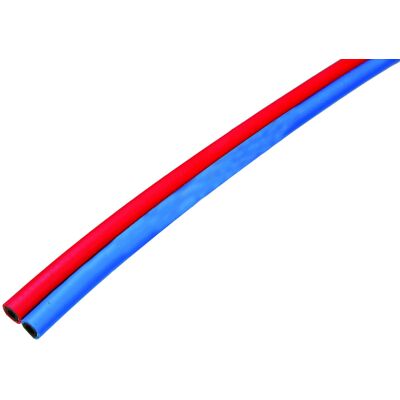 Tuyau de gaz en caoutchouc jumelé diamètre 6,3 x 12 mm pour oxygène / acetylène, longueur 25 m, 10 bars GCE CHARLEDAVE W000010077 Bleu - Rouge - Publicité Tuyau de gaz en caoutchouc jumelé diamètre 6,3 x 12 mm pour oxygène / acetylène, longueur 25 m, 10 bars GCE CHARLEDAVE W000010077 Bleu - Rouge - Publicité