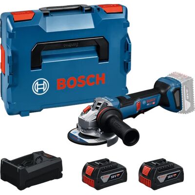 Meuleuse d'angle 18V GWS 18V-11 PS 125 mm + 2 batteries 5 Ah + chargeur BOSCH 06019N4302 - Publicité Meuleuse d'angle 18V GWS 18V-11 PS 125 mm + 2 batteries 5 Ah + chargeur BOSCH 06019N4302 - Publicité