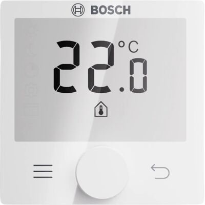 Thermostat d'ambiance programmable/hebdomadaire sans fil OR 100RF BOSCH 7724001292 Blanc - Publicité Thermostat d'ambiance programmable/hebdomadaire sans fil OR 100RF BOSCH 7724001292 Blanc - Publicité