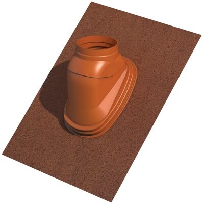 Solin de toit pour terminal ocre Ubiflex 25 à 45° 80/125 mm UBBINK 189911 - Publicité Solin de toit pour terminal ocre Ubiflex 25 à 45° 80/125 mm UBBINK 189911 - Publicité
