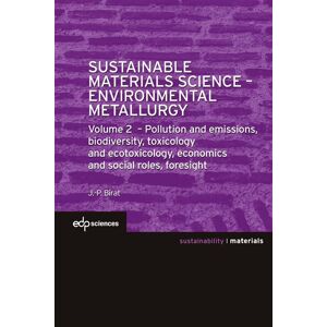 Edp Sciences Sustainable Materials Science - Environmental Metallurgy - Publicité