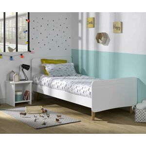 Ma Chambre d'Enfant Lit enfant avec pieds Willow  Blanc