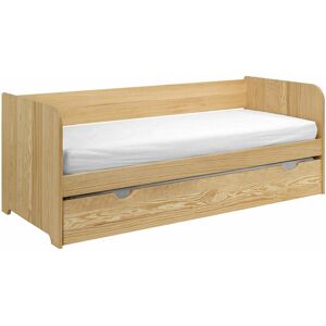 Ma Chambre d'Enfant Lit gigogne banquette enfant Bali  Bois naturel 80x190 cm