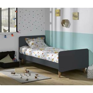 Ma Chambre d'Enfant Lit enfant avec pieds Willow  Gris anthracite 90x190 cm