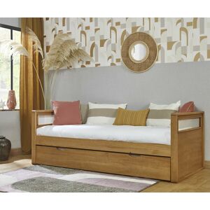 Ma Chambre d'Enfant Lit gigogne banquette adulte Houane  Bois 90x200 cm