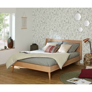 Ma Chambre d'Enfant Lit adulte avec sommier Pia  Bois naturel 140x190 cm