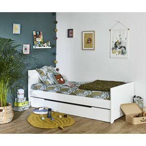 Ma Chambre d'Enfant Lit enfant avec sommier Roma  Blanc 90x190 cm