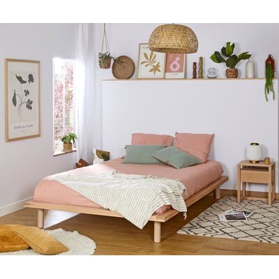 Ma Chambre d'Enfant Lit ado avec sommier Hoha Bois naturel 160x200 cm - Publicité Ma Chambre d'Enfant Lit ado avec sommier Hoha Bois naturel 160x200 cm - Publicité
