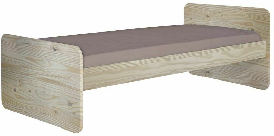 Ma Chambre d'Enfant Lit enfant avec sommier et matelas Lemon Bois naturel 90x200 cm/Opt:Matelas Norway 13 cm