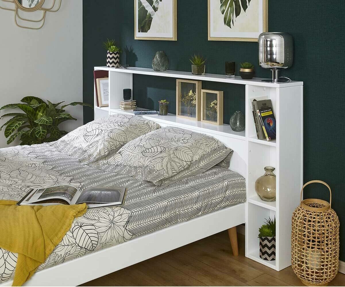 Ma Chambre d'Enfant Tête de lit ado Pola Blanc 120 cm