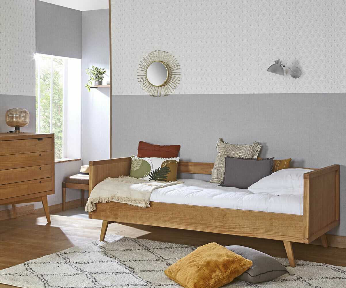 Ma Chambre d'Enfant Lit banquette adulte Taloa Noisette 90x190 cm