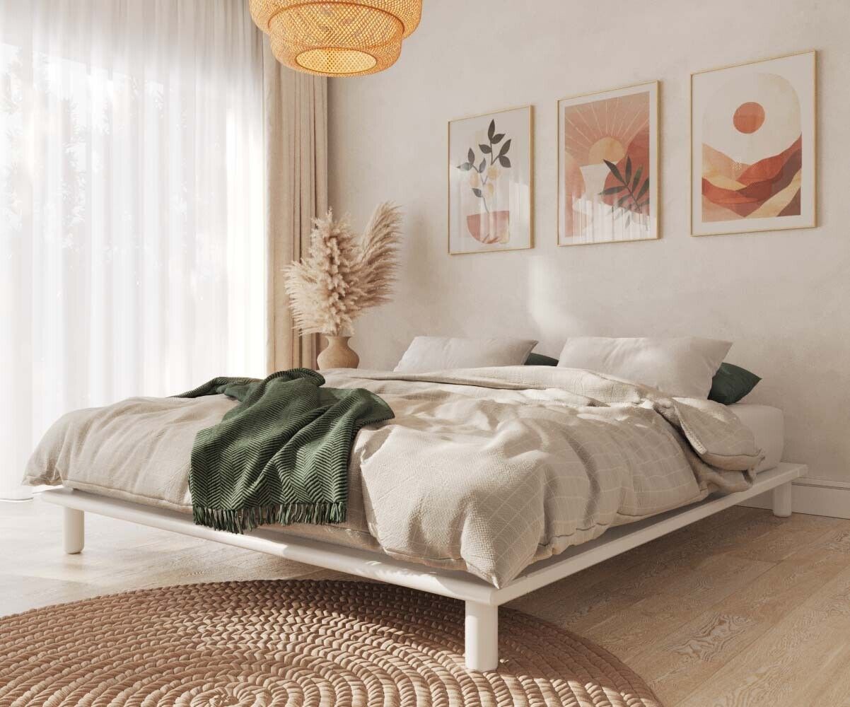 Ma Chambre d'Enfant Lit ado avec sommier Colay Blanc 140x200 cm/Opt:Sans tête de lit