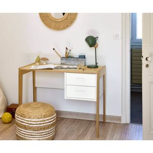 Ma Chambre d'Enfant Bureau enfant Spilou  Blanc et bois